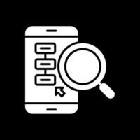 Mobile Phones Glyph Inverted Icon Design vector