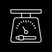 Scales Line Inverted Icon Design vector