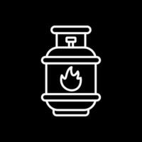 gas línea invertido icono diseño vector