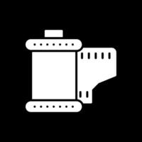 Cartridge Glyph Inverted Icon Design vector