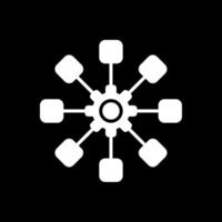 Structure Glyph Inverted Icon Design vector