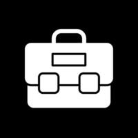 Work Glyph Inverted Icon Design vector