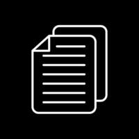 File Line Inverted Icon Design vector
