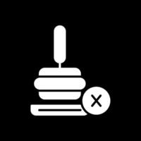 Coffee Tamper Glyph Inverted Icon Design vector