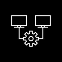 Multitask Line Inverted Icon Design vector