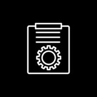 Project Management Line Inverted Icon Design vector