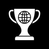 World Glyph Inverted Icon Design vector