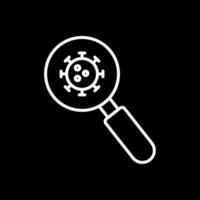 Detection Line Inverted Icon Design vector