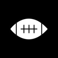 Football Glyph Inverted Icon Design vector