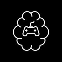 Gaming Line Inverted Icon Design vector