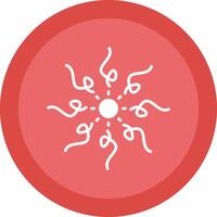 Firework Glyph Due Circle Icon Design vector