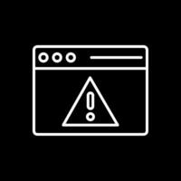 Access Denied Line Inverted Icon Design vector