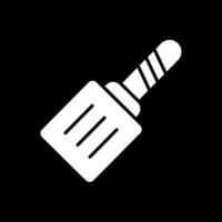 Spatula Glyph Inverted Icon Design vector