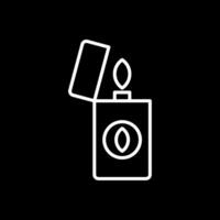 Lighter Line Inverted Icon Design vector