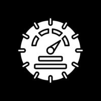 Dial Glyph Inverted Icon Design vector