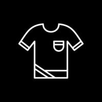 Shirt Line Inverted Icon Design vector