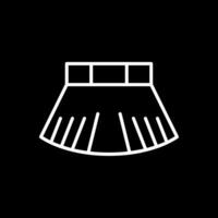 Skirt Line Inverted Icon Design vector