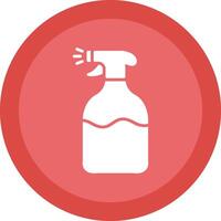 Spray Glyph Due Circle Icon Design vector