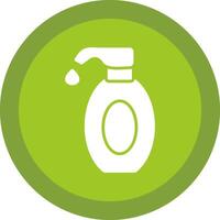 Lotion Glyph Due Circle Icon Design vector