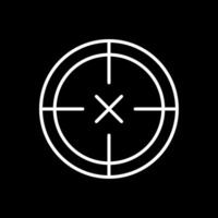 Scope Line Inverted Icon Design vector