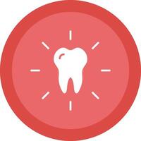 dental cuidado glifo debido circulo icono diseño vector