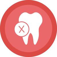 Dentist Glyph Due Circle Icon Design vector