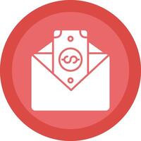 Paycheckss Glyph Due Circle Icon Design vector