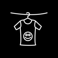 Clothes Line Inverted Icon Design vector