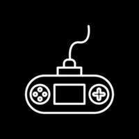 Console Line Inverted Icon Design vector