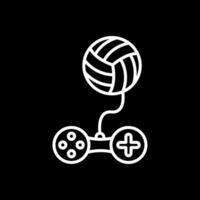 pelota línea invertido icono diseño vector