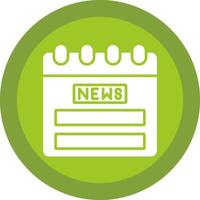 Schedule Glyph Due Circle Icon Design vector