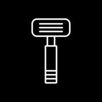 Razor Line Inverted Icon Design vector