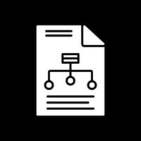 Hierarchy Glyph Inverted Icon Design vector