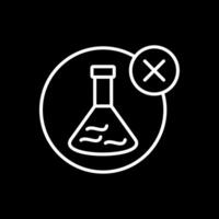No Chemical Line Inverted Icon Design vector