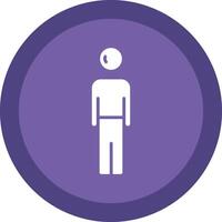 Person Glyph Due Circle Icon Design vector