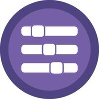 Progress Bar Glyph Due Circle Icon Design vector