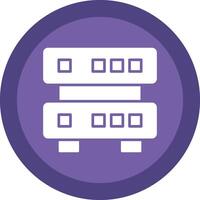 Data Quality Glyph Due Circle Icon Design vector