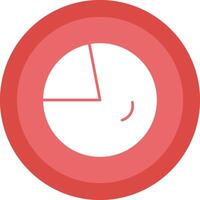 Circular Chart Glyph Due Circle Icon Design vector