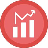 Chart Glyph Due Circle Icon Design vector