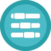 Progress Bar Glyph Due Circle Icon Design vector