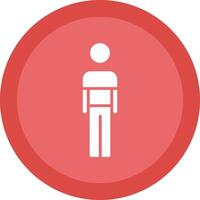 Person Glyph Due Circle Icon Design vector