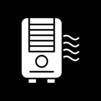 Air Purifier Glyph Inverted Icon Design vector