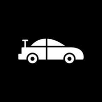 Car Glyph Inverted Icon Design vector