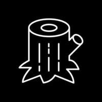 Trunk Line Inverted Icon Design vector