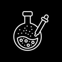 Pipette Line Inverted Icon Design vector