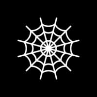 Spider Web Line Inverted Icon Design vector