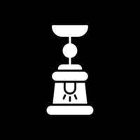 Lamp Glyph Inverted Icon Design vector