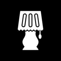 Lamp Glyph Inverted Icon Design vector