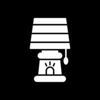 Lamp Glyph Inverted Icon Design vector