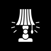 Lamp Glyph Inverted Icon Design vector